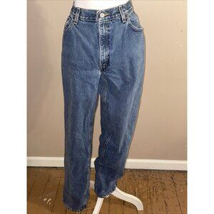 Levi's Women's 550 Jeans Relaxed Fit Tapered Leg Medium Wash Sz 12 Long